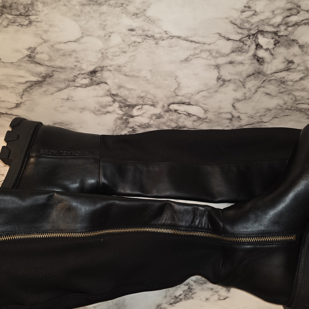 Michael Kors Black Boots (Almost To Knee)